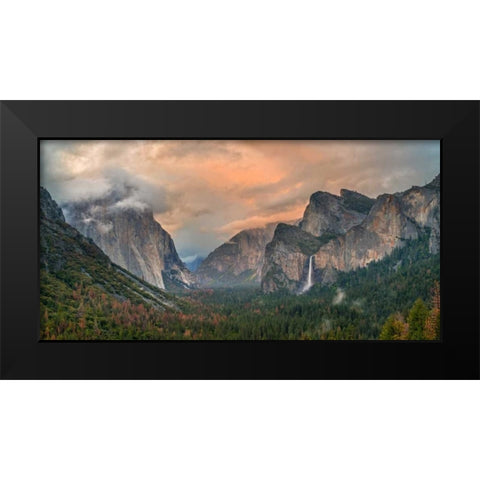 Heaven and Earth Black Modern Wood Framed Art Print by Carmel, Elizabeth