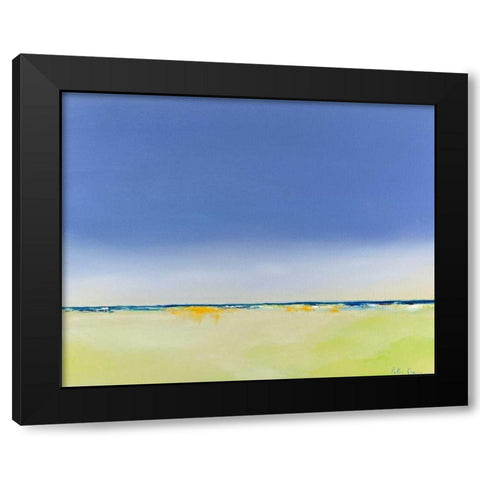 Quiet and Alone Black Modern Wood Framed Art Print with Double Matting by Crane, Peter