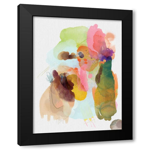 Aerial Sunset Black Modern Wood Framed Art Print by Christine, Niya
