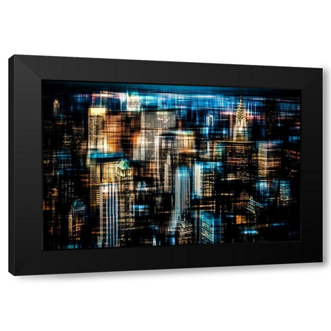 Downtown I Black Modern Wood Framed Art Print with Double Matting by Cmarits, Hannes