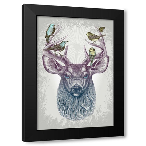 Magic Buck Black Modern Wood Framed Art Print with Double Matting by Caldwell, Rachel