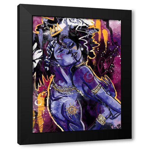 Black Love Black Modern Wood Framed Art Print by Copeland, Justin