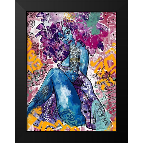 Lfe Black Modern Wood Framed Art Print by Copeland, Justin