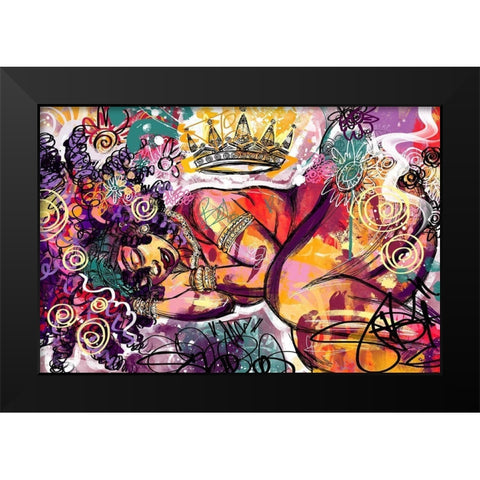 Radiance Black Modern Wood Framed Art Print by Copeland, Justin