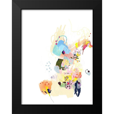 California Poppy Black Modern Wood Framed Art Print by Christine, Niya