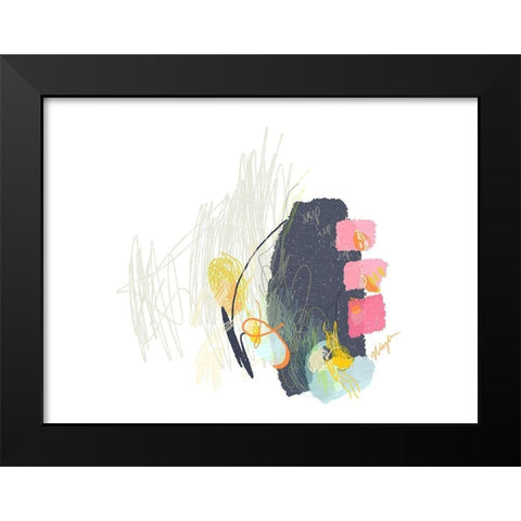 Up Up Up Black Modern Wood Framed Art Print by Christine, Niya