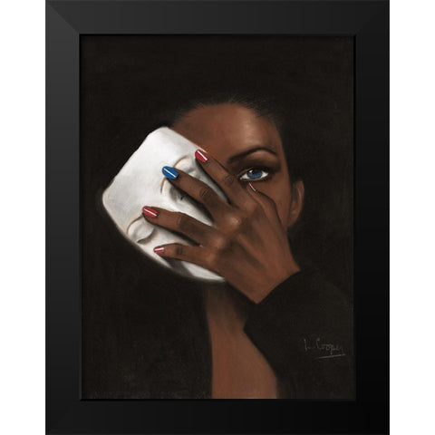 In Justice for All Black Modern Wood Framed Art Print by Cooper, Laurie