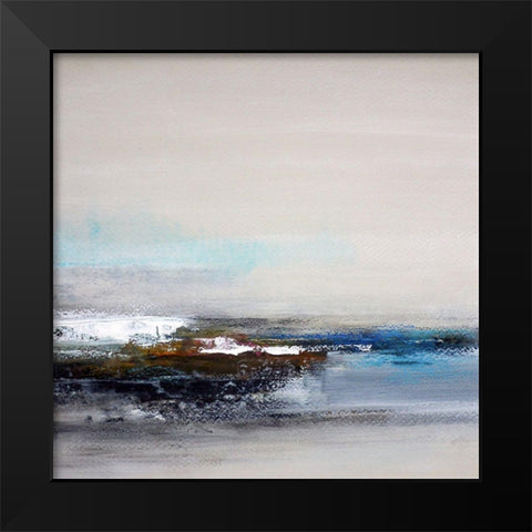 Confluence Black Modern Wood Framed Art Print by Cordes, Susan