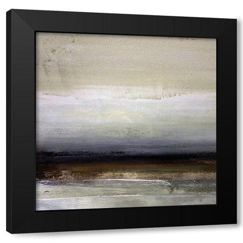 Foreshore Black Modern Wood Framed Art Print with Double Matting by Cordes, Susan