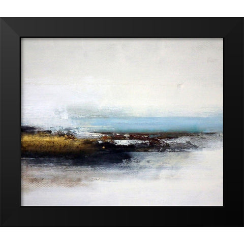 Sea Edge Black Modern Wood Framed Art Print by Cordes, Susan