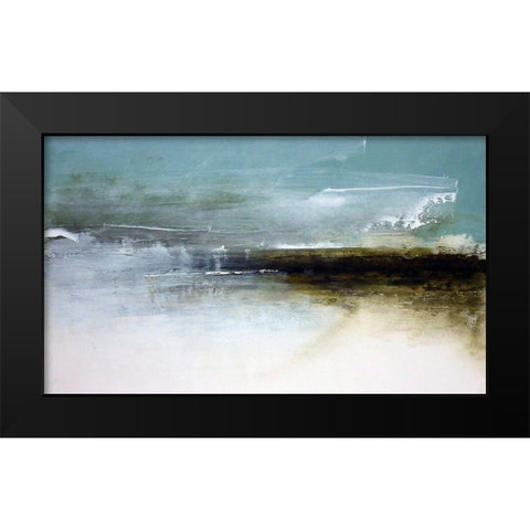 Sea Drift Black Modern Wood Framed Art Print by Cordes, Susan