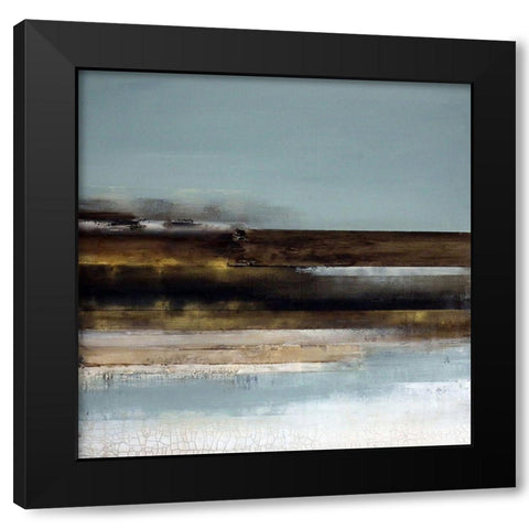 Distant Shore Black Modern Wood Framed Art Print with Double Matting by Cordes, Susan