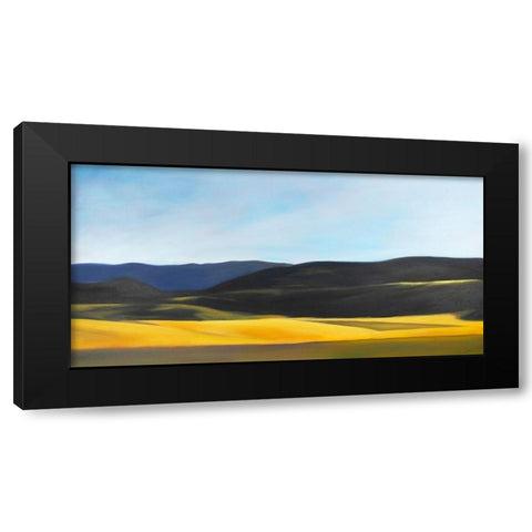 Landforms Black Modern Wood Framed Art Print with Double Matting by Caldwell, Carolyn