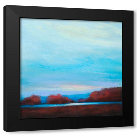 River Lighter Black Modern Wood Framed Art Print with Double Matting by Caldwell, Carolyn