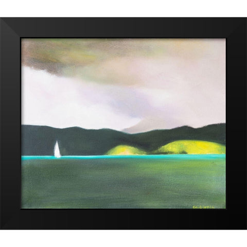 Trade Off Black Modern Wood Framed Art Print by Caldwell, Carolyn