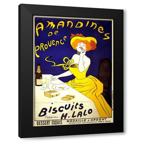 Amandines de Provence, 1900 Black Modern Wood Framed Art Print by Cappiello, Leonetto