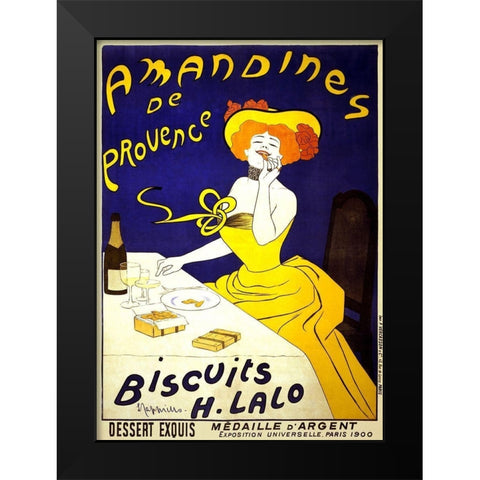 Amandines de Provence, 1900 Black Modern Wood Framed Art Print by Cappiello, Leonetto