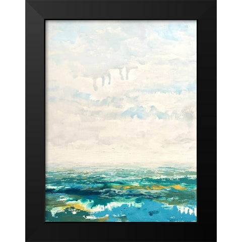 Changing Tides Black Modern Wood Framed Art Print by Cormany, Claire