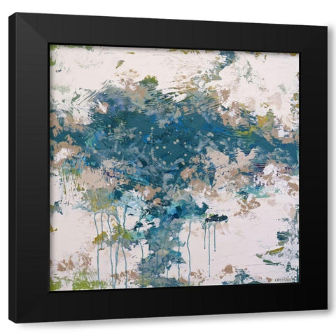 Cooling Rush Black Modern Wood Framed Art Print with Double Matting by Cormany, Claire