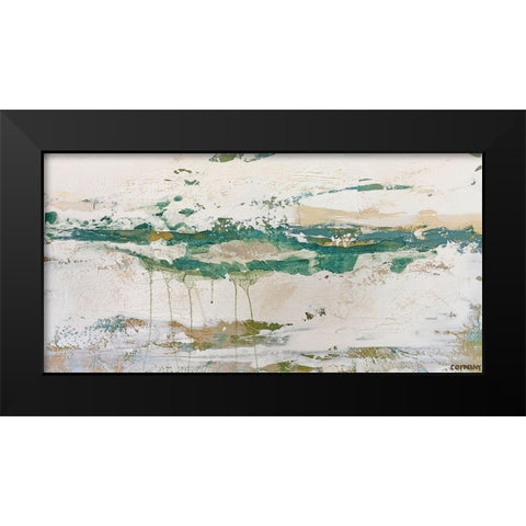 Gulf Tides Black Modern Wood Framed Art Print by Cormany, Claire