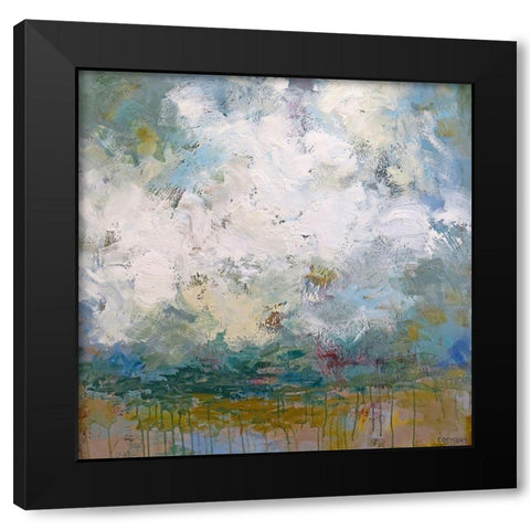 Sun, Sand, Sea and Sky Black Modern Wood Framed Art Print by Cormany, Claire