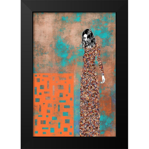 La Entrada Black Modern Wood Framed Art Print by Cacho, Jose