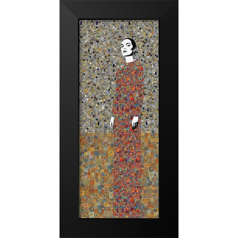 La Liberacion del Pasado Black Modern Wood Framed Art Print by Cacho, Jose