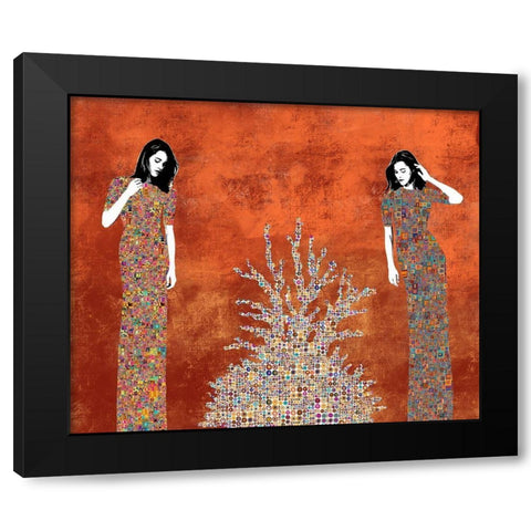 La Fuente Black Modern Wood Framed Art Print by Cacho, Jose