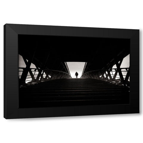 Unchained Black Modern Wood Framed Art Print with Double Matting by Corso, Stefano