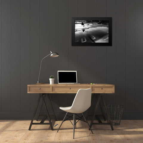 A Good Day To Fly Black Modern Wood Framed Art Print by Corso, Stefano
