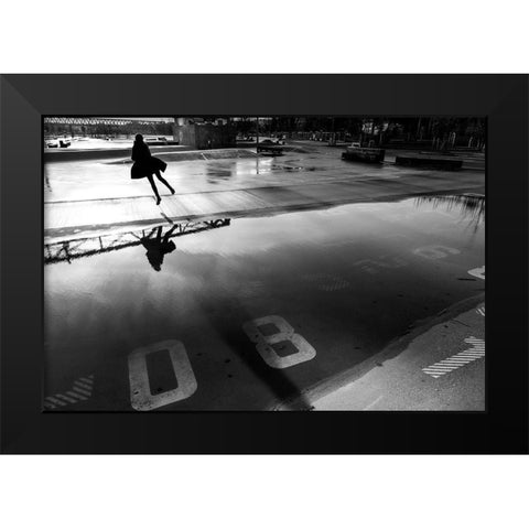 A Good Day To Fly Black Modern Wood Framed Art Print by Corso, Stefano