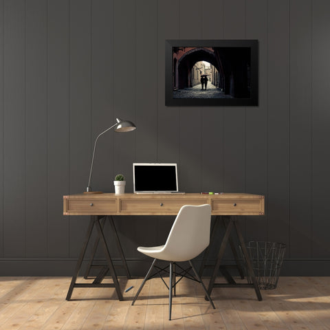 Lullaby Black Modern Wood Framed Art Print by Corso, Stefano