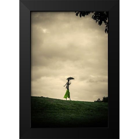 Afternoon No. 2 Black Modern Wood Framed Art Print by Corso, Stefano