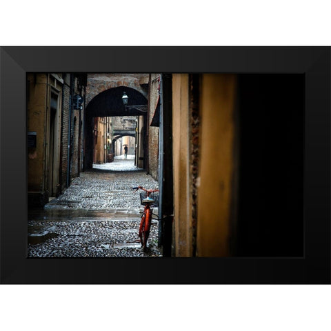 Chains Black Modern Wood Framed Art Print by Corso, Stefano