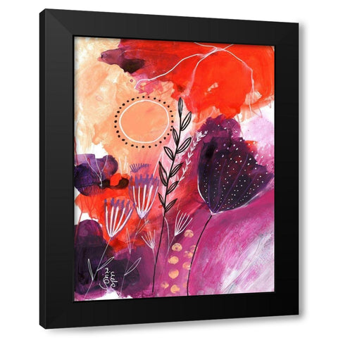 Sunny Days Black Modern Wood Framed Art Print with Double Matting by Capri, Corina