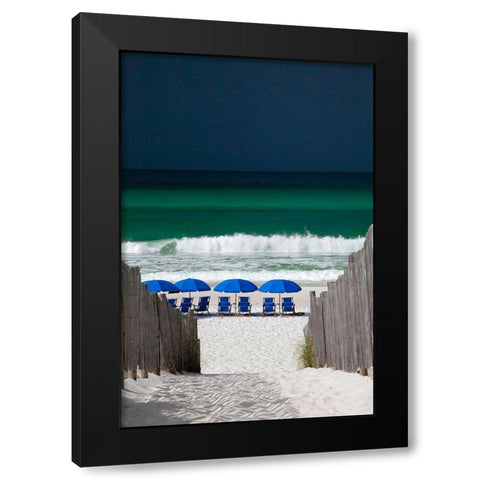 Approaching Storm Black Modern Wood Framed Art Print with Double Matting by Cannon, George