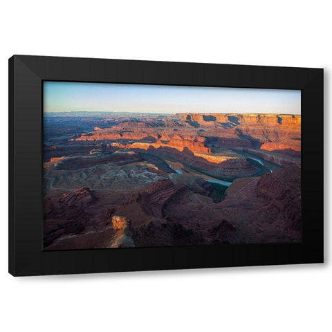 Canyonlands at Sunrise Black Modern Wood Framed Art Print by Cannon, George