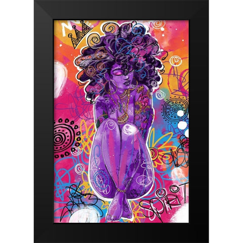 Nomusa Black Modern Wood Framed Art Print by Copeland, Justin
