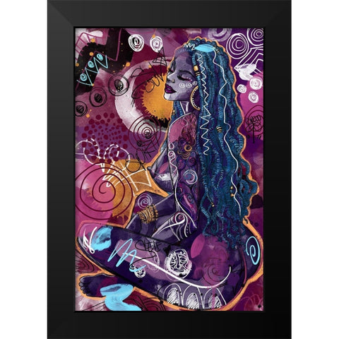 Tahiya Black Modern Wood Framed Art Print by Copeland, Justin