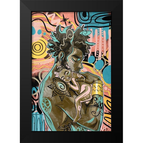 The Brightest Black Modern Wood Framed Art Print by Copeland, Justin