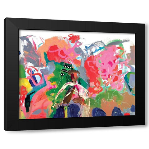 Always One In a Crowd Black Modern Wood Framed Art Print by Christine, Niya