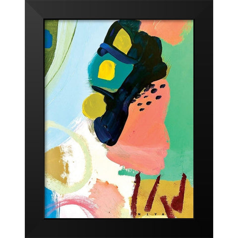 Walk in Japan Black Modern Wood Framed Art Print by Christine, Niya