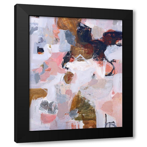Poetry of Life No. 11 Black Modern Wood Framed Art Print with Double Matting by Coppens, Linda