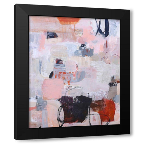 Poetry of Life No. 12 Black Modern Wood Framed Art Print with Double Matting by Coppens, Linda