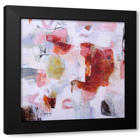 Sweet Figures of Delight Black Modern Wood Framed Art Print by Coppens, Linda