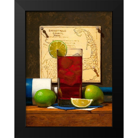 Cape Codder Black Modern Wood Framed Art Print by Casey, Todd M.
