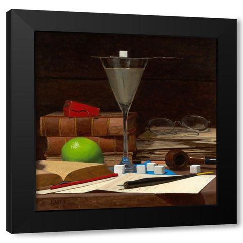 Death In The Afternoon Black Modern Wood Framed Art Print by Casey, Todd M.