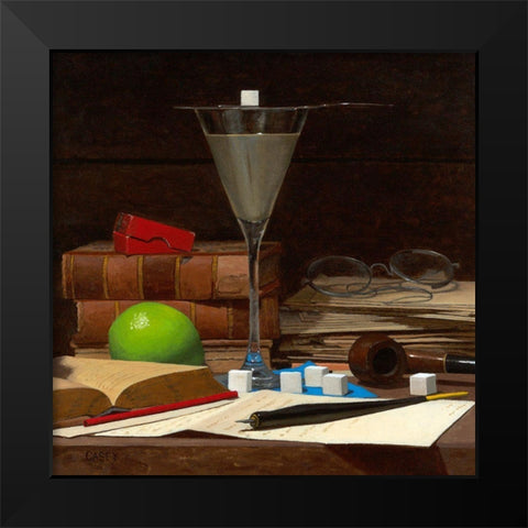 Death In The Afternoon Black Modern Wood Framed Art Print by Casey, Todd M.