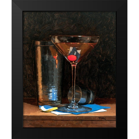 Manhattan Black Modern Wood Framed Art Print by Casey, Todd M.