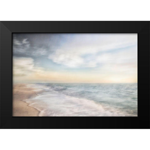 Breathe Out Black Modern Wood Framed Art Print by Connolly, Karin
